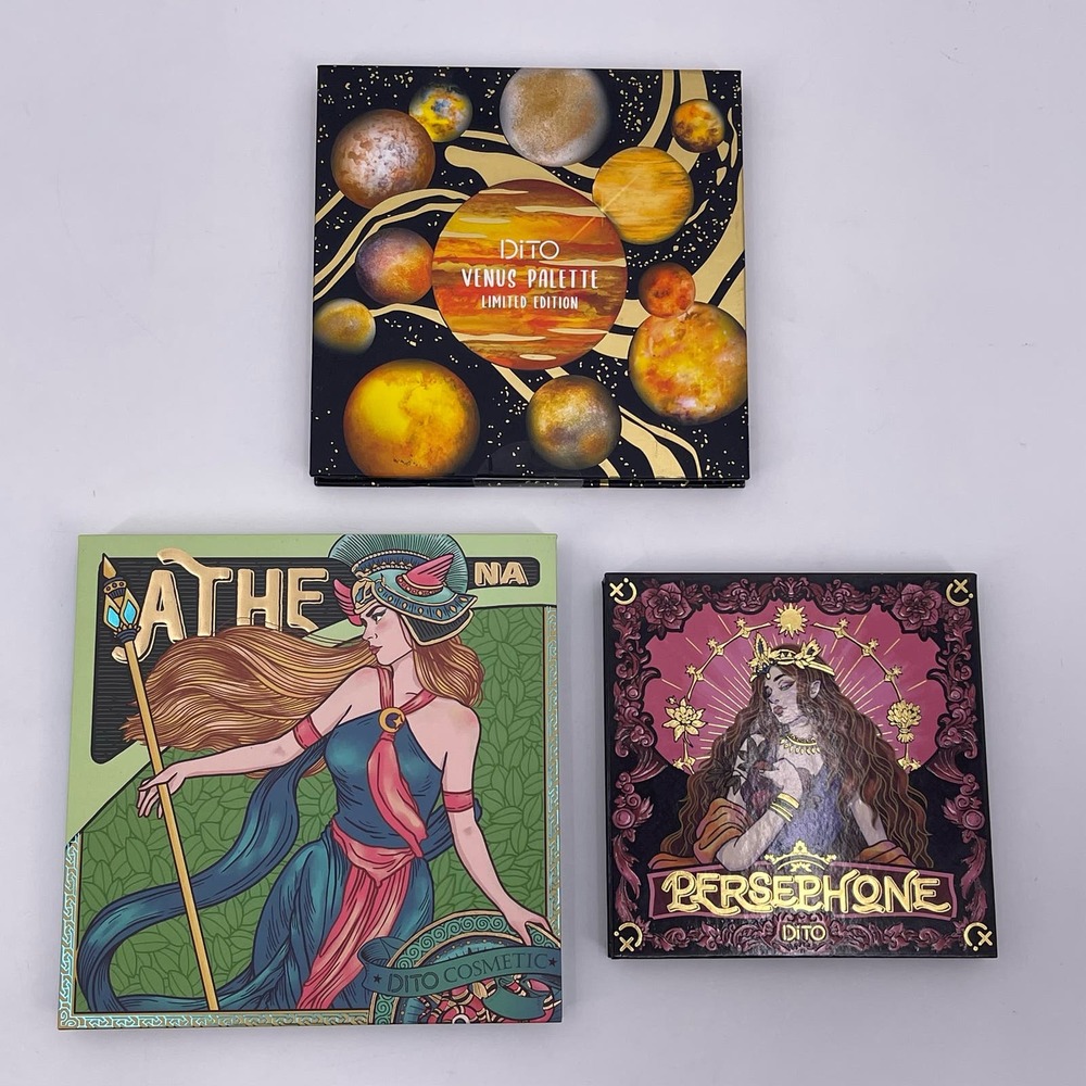THREE DiTO Eyeshadow Makeup Palettes Athena Persephone Venus Cosmetics   b